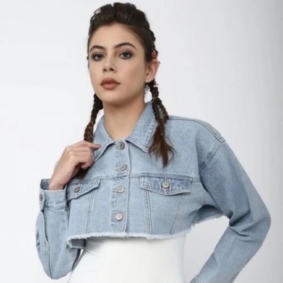 Super Cropped Jean Jacket - Picture 1 of 4